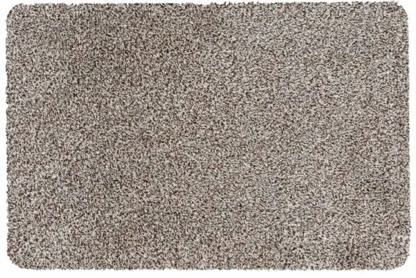 Droogloopmat beige katoen/polyester
