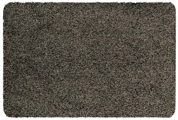 Droogloopmat kleur graniet katoen/polyester