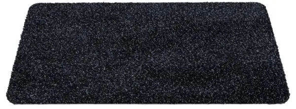 Droogloopmat zwart katoen/polyester - Afbeelding 2