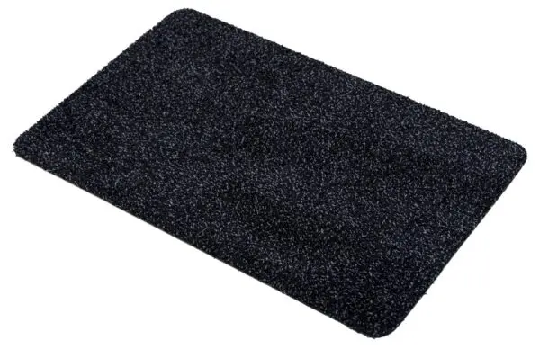 Droogloopmat zwart katoen/polyester - Afbeelding 3