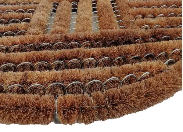 Borstelmat halve maan met kokos naturel - Afbeelding 4