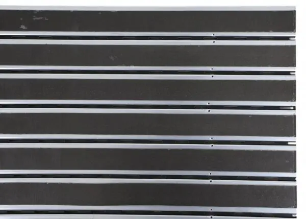 Borstelmat zwart/aluminium - Afbeelding 2