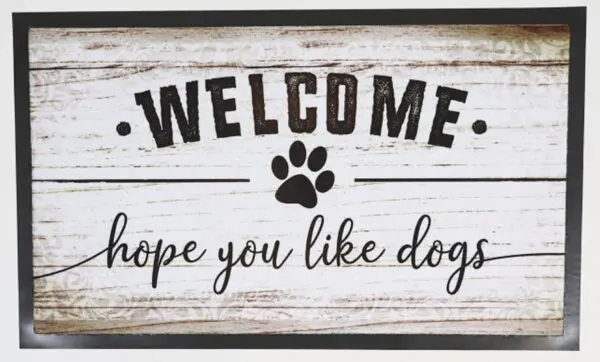 Deurmat Welcome, hope you like dogs