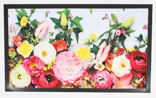Deurmat bloemen