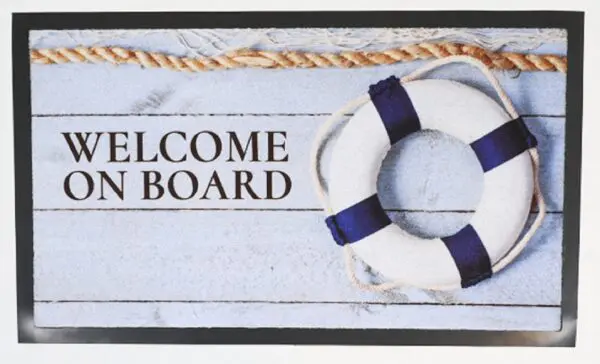 Deurmat Welcome on board