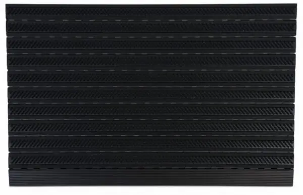 Zwarte borstelmat