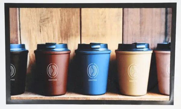 Deurmat koffiebekers