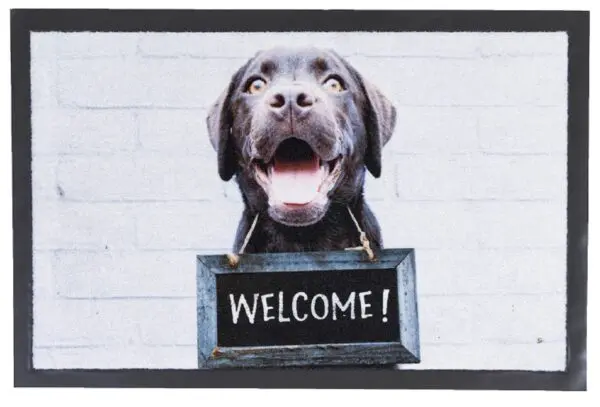Deurmat Welcome hond