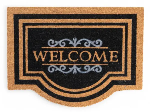 Ecologische kokosmat met Welcome, speciale vorm