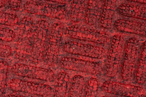 Schrapende naaldvilt deurmat vierkanten rood - Afbeelding 5