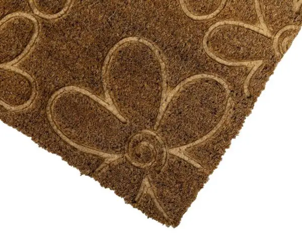 Ecologische kokosmat met reliëfdesign bloemen - Afbeelding 4