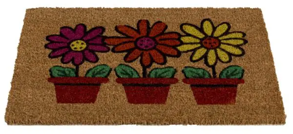 Ecologische kokosmat met 3 bloempotten - Afbeelding 2
