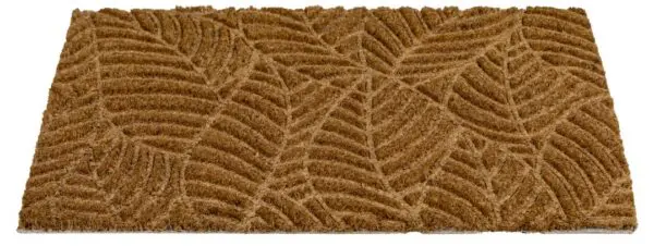 Ecologische kokosmat met reliëfdessin bladeren - Afbeelding 2
