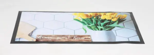 Deurmat Home sweet home, tulpen - Afbeelding 2