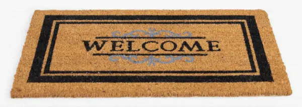Ecologische kokosmat met klassiek welcome design - Afbeelding 2
