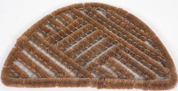Borstelmat halve maan met kokos naturel - Afbeelding 2