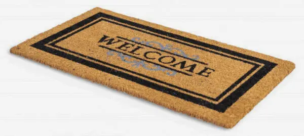 Ecologische kokosmat met klassiek welcome design - Afbeelding 3