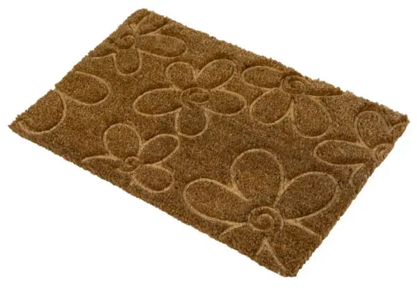 Ecologische kokosmat met reliëfdesign bloemen - Afbeelding 3