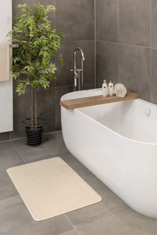 Badmat memoryfoam crème lijnen - Afbeelding 4