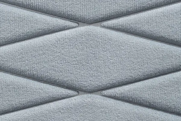 Badmat memoryfoam blauw ruitdessin - Afbeelding 2