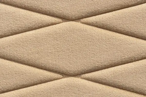 Badmat memoryfoam taupe ruitdessin - Afbeelding 2