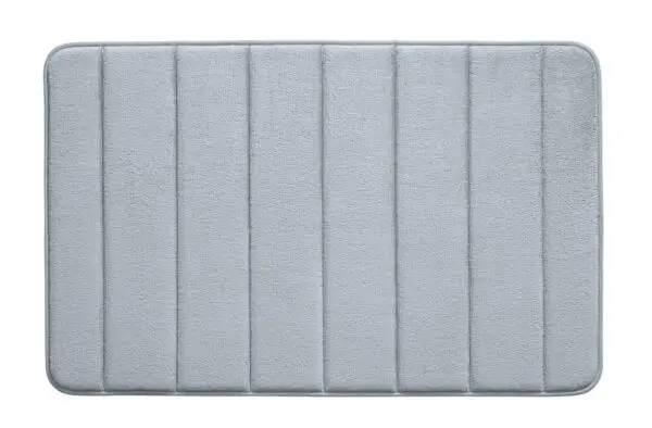 Badmat memoryfoam blauw lijnen