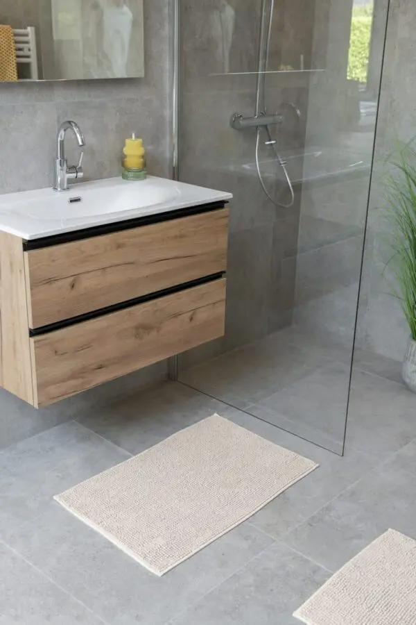 Badmat antislip, beige - Afbeelding 6