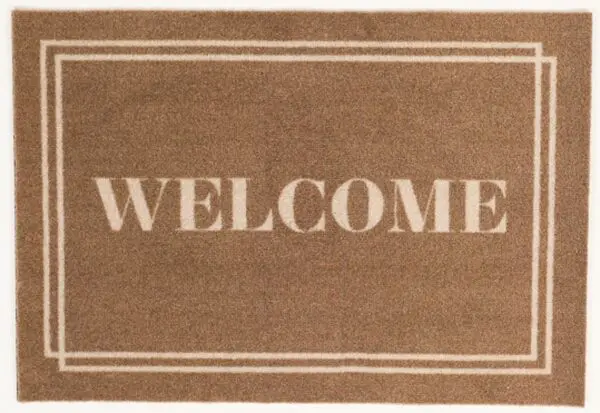 Deurmat Welcome bruin