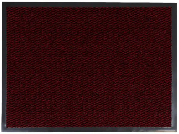 Droogloopmat rood/zwart