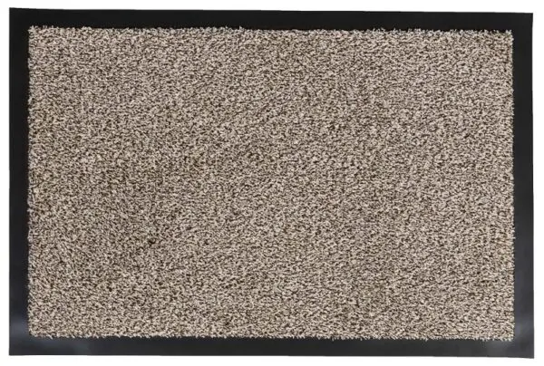 Droogloopmat katoen/polyester beige
