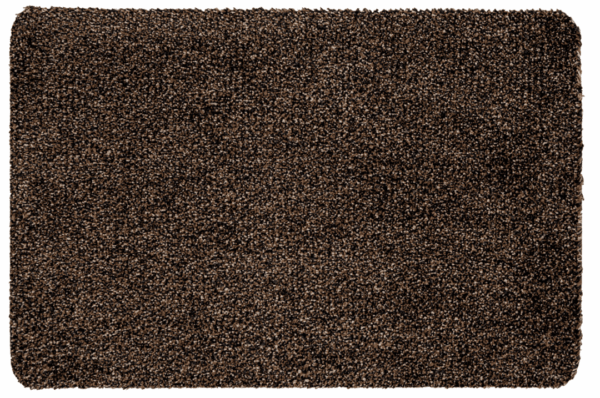 Schoonloopmat taupe polyester