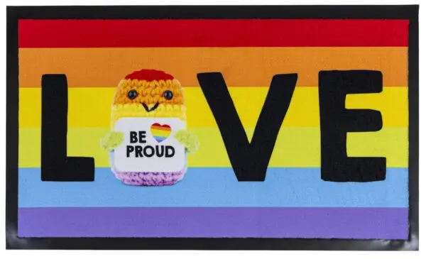 Deurmat Rainbow Love