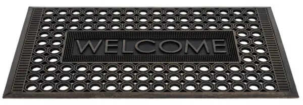 Rubberen schraapmat Welcome koperkleur - Afbeelding 2