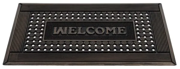 Rubberen schraapmat koperkleur met Welcome - Afbeelding 2