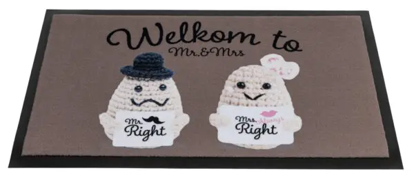 Deurmat Welkom to Mr & Mrs - Afbeelding 2