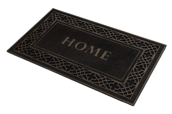 Rubberen deurmat met Home in brons - Afbeelding 3
