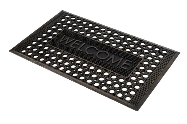 Rubberen schraapmat Welcome koperkleur - Afbeelding 3
