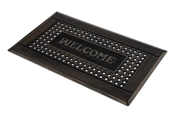 Rubberen schraapmat koperkleur met Welcome - Afbeelding 3