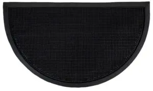 Schrapende rubberen pinmat, halfrond