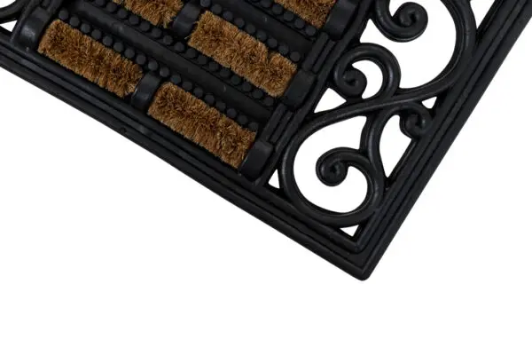 Decoratieve schrapende borstelmat naturel - Afbeelding 4