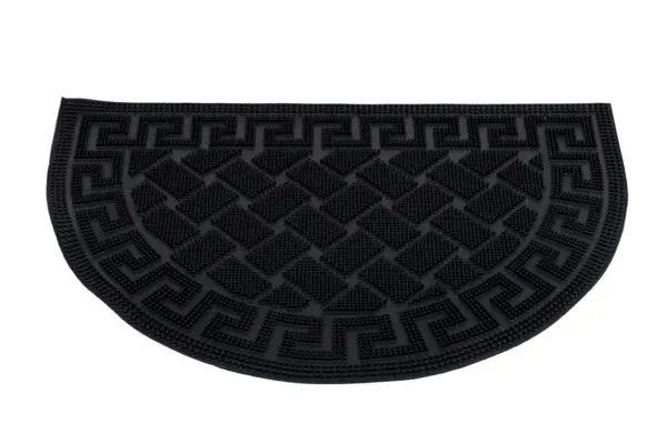 Rubberen pin deurmat, halfrond, decoratief dessin - Afbeelding 2