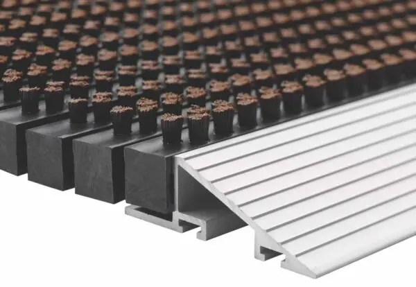 Borstelmat bruin/aluminium - Afbeelding 3