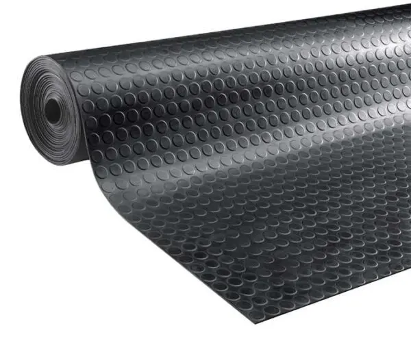 Rubberen loper op maat met noppen, 3mm