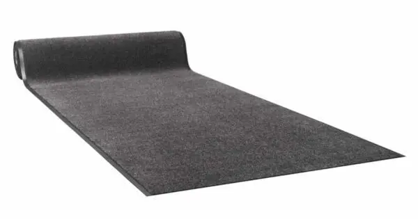 Droogloopmat taupe polyamide op maat