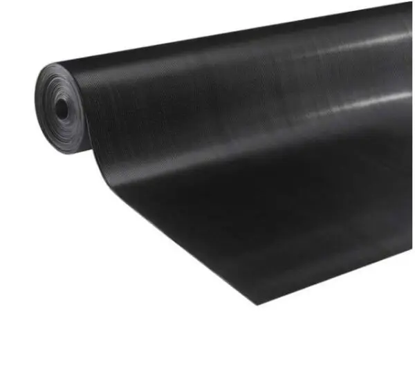 Rubberen loper op maat met fijne rib, 3mm