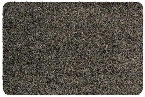 Droogloopmat kleur graniet katoen/polyester