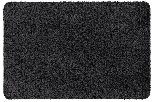 Droogloopmat kleur antraciet katoen/polyester