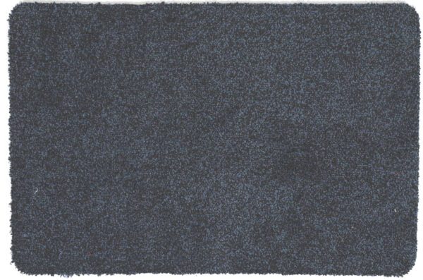 Droogloopmat microfiber blauw, zonder boord