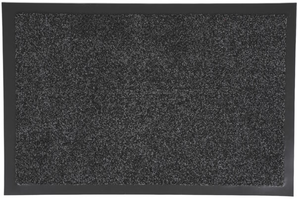 Droogloopmat microfiber zwart