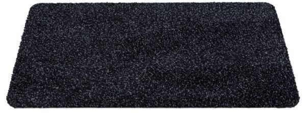 Droogloopmat zwart katoen/polyester - Afbeelding 2